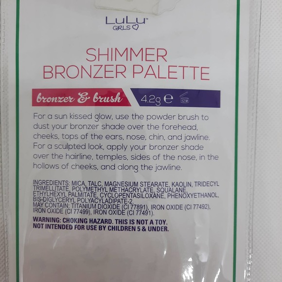 5 For $20.00 Sale LuLu Girls Shimmer Bronzer Palette - Picture 3 of 3